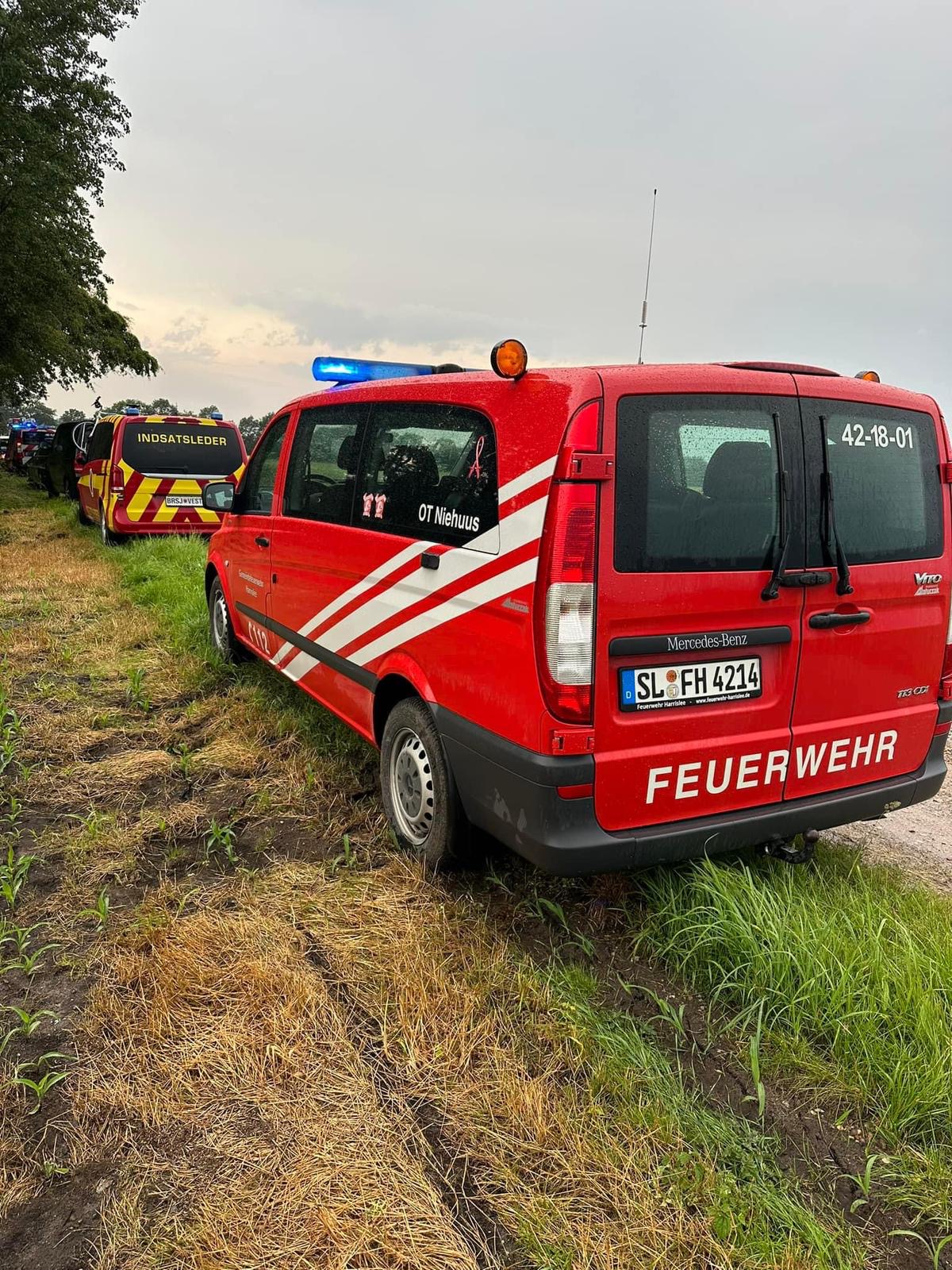 Gemeinsamer Einsatz deutscher und dänischer Feuerwehren