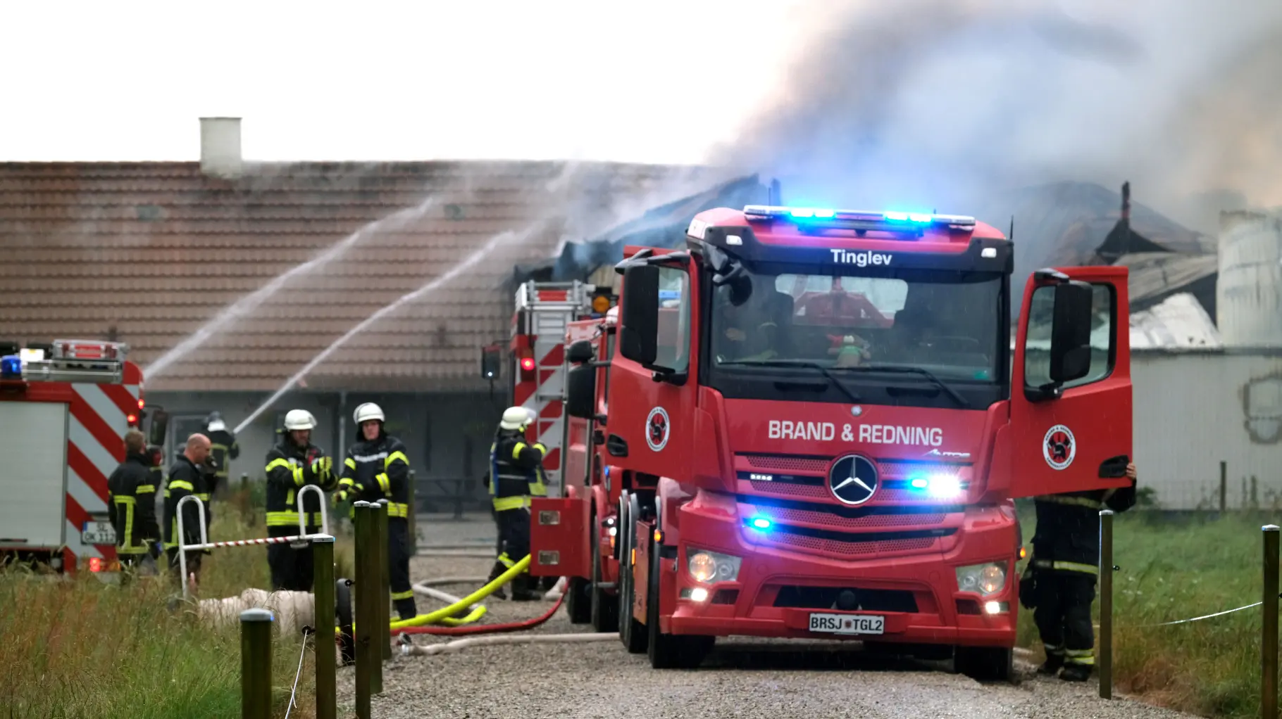 Feuerwehrfahrzeuge im Einsatz